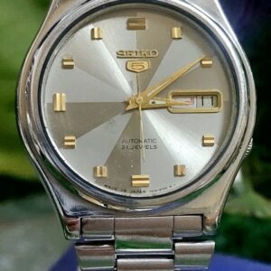 Beautiful and Vintage Seiko 5 - 7s26 Grey colour Dial Japan made Automatic watch for Men -