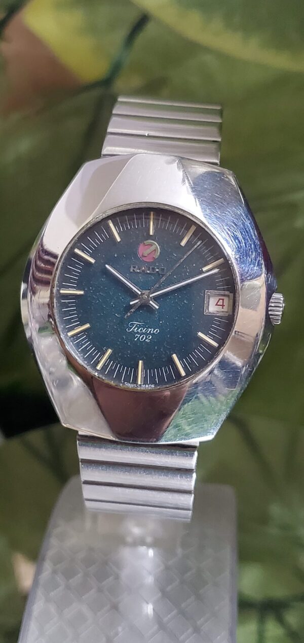 Vintage RADO Ticino 702 watch Swiss 2824 Automatic 25 Jewels Date Indicator 633.9713.4 For Men's